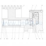 LP2500 pneumatikus kuplung