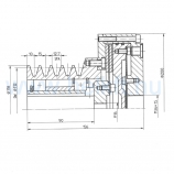 LP300 pneumatikus kuplung