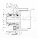 LDD51 A6295510979 Ékszíjtárcsa